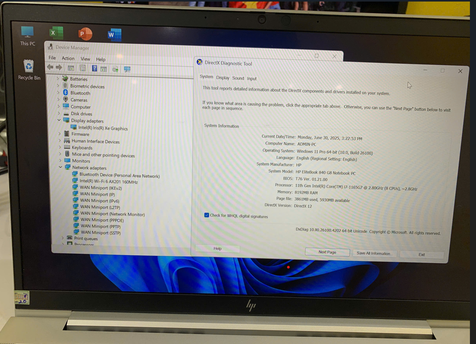 HP EliteBook 840 G8 Cũ / CPU i7-1165G7 / RAM 16GB / SSD 256GB / iGPU intel Iris Xe Graphics / WIFI 6 / Màn 14 inch FHD / Màu Bạc - Ảnh 10